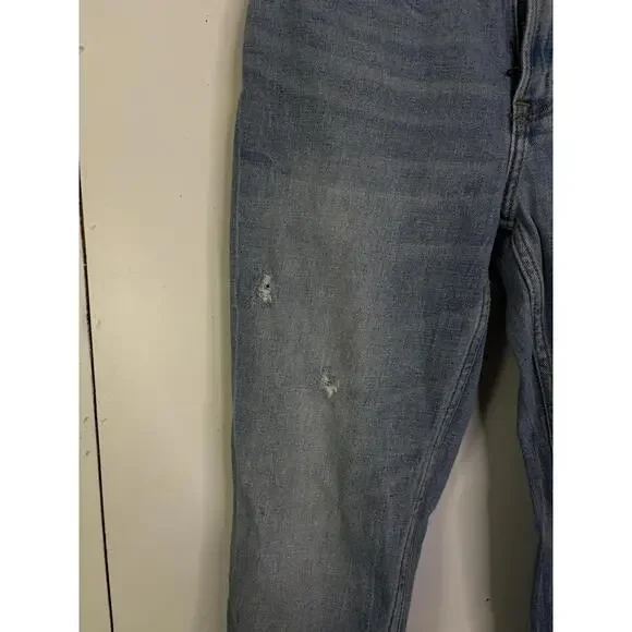 Abercrombie Fitch Jeans Womens 2 Short Ultra High Rise Mom Jeans Light Wash - Picture 2 of 10